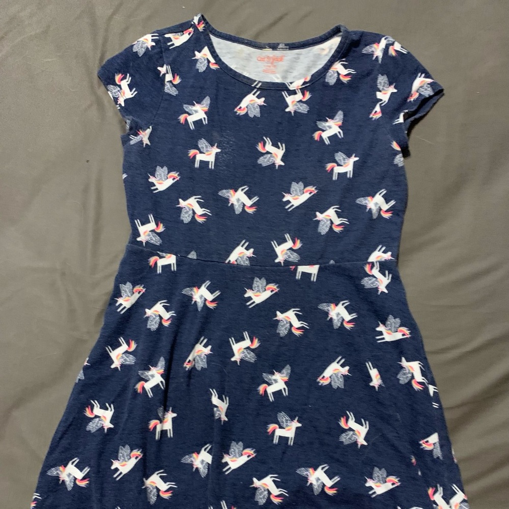 Cat and Jack sundress. Unicorn pattern. Size 10/12